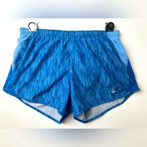 Nike Dri-FIT Running Shorts Blue Streak Pattern Size S #Athletic #workout #run